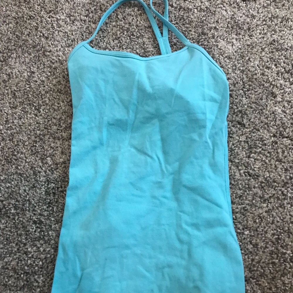 Lululemon blue workout top